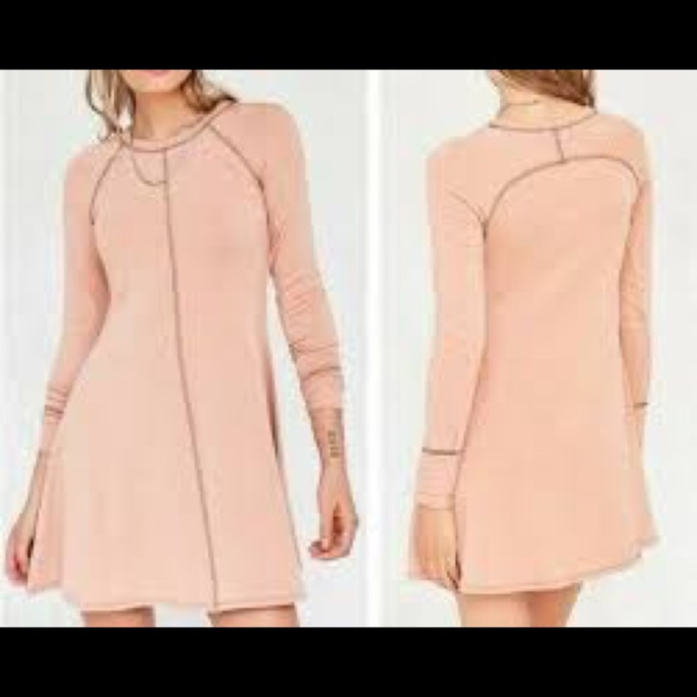 Magnolia Hem & Thread Cotton Tunic Mauve Dress